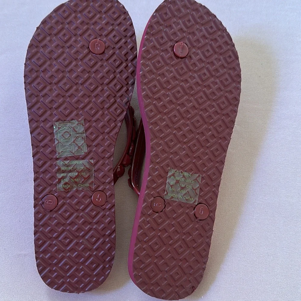 New Tory Burch Sandals. Red. Size 8.